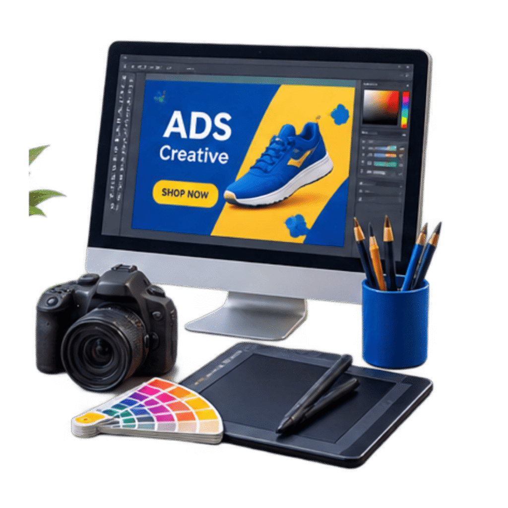 Paid advertising campaign setup with audience targeting and conversion focused structure