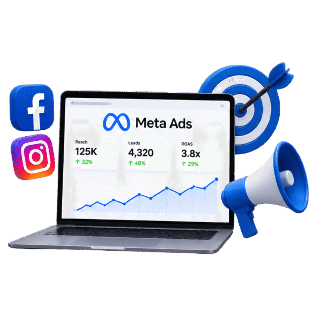 Meta Ads campaigns for targeted audience reach lead generation and conversions
