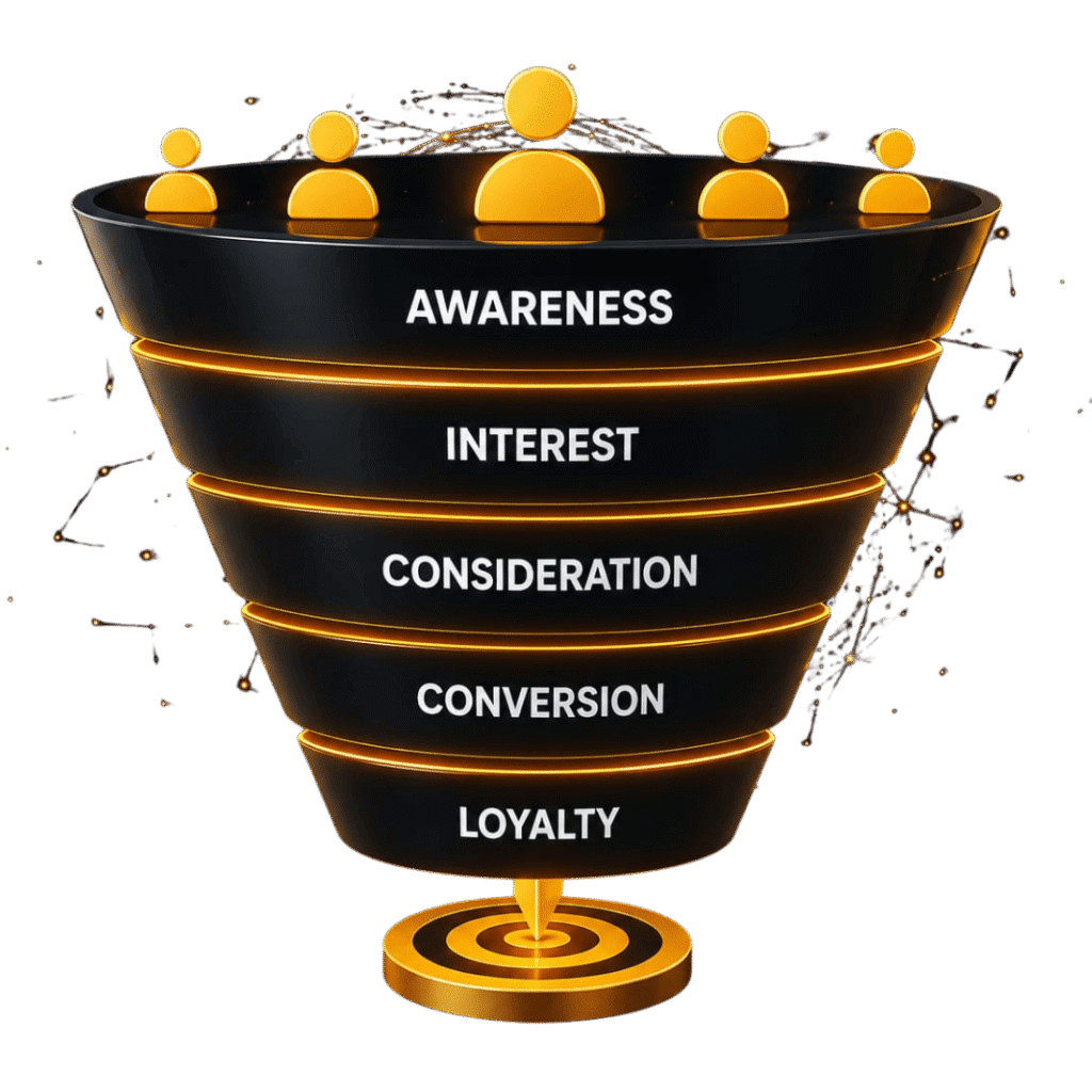 Paid advertising performance dashboard showing leads cost per lead conversion rate and ROAS