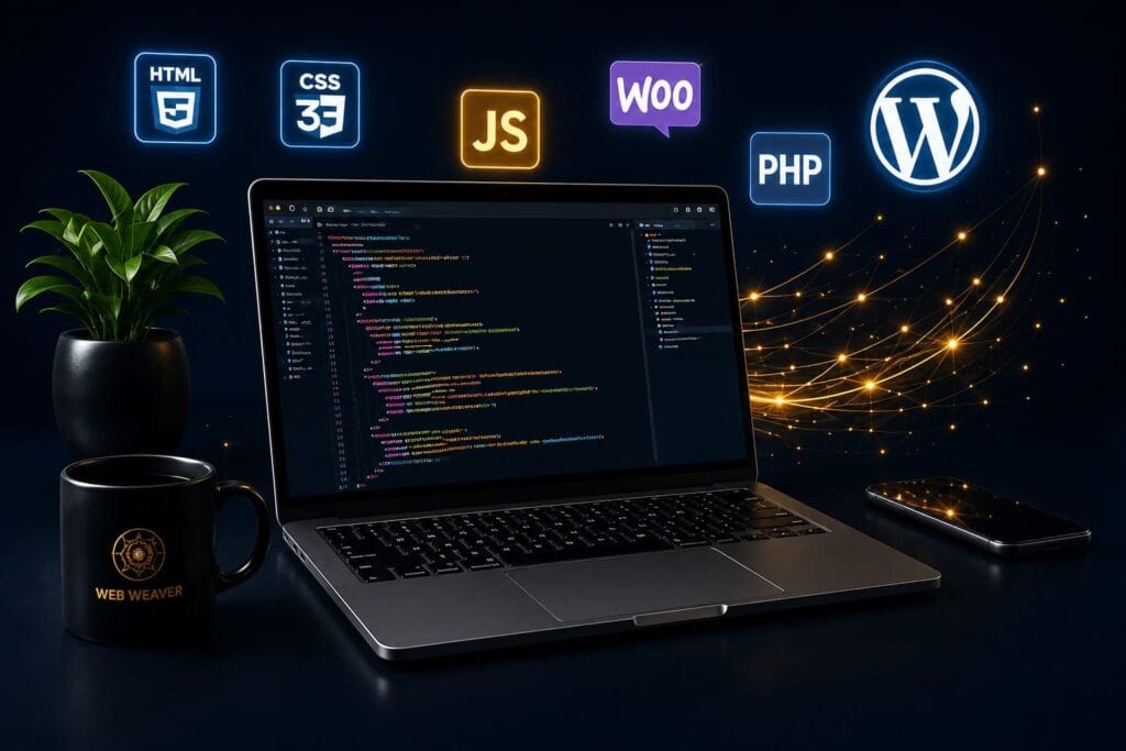 Professional web development using modern technologies for business websites