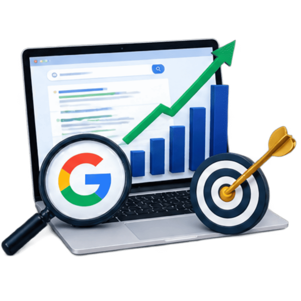Keywords ranked in search results through SEO optimization strategies