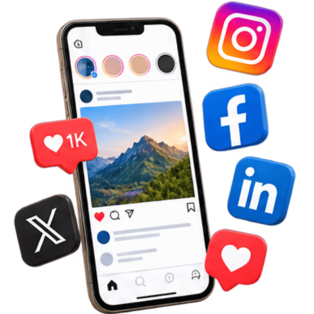 Social media management for consistent content publishing audience engagement and brand growth